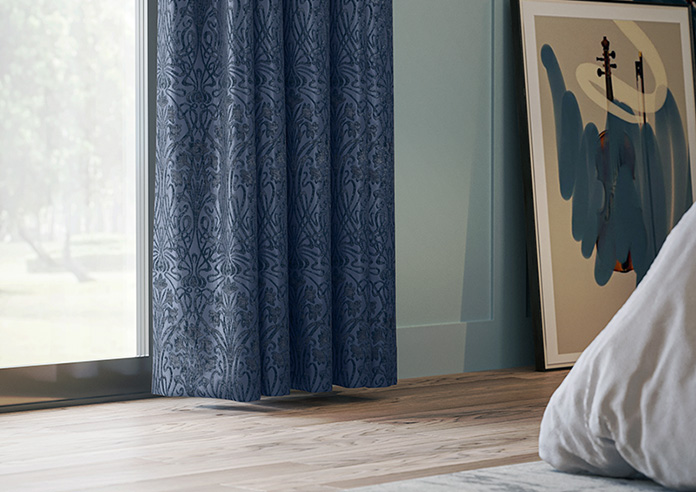 Tiverton, Indigo - Made to Measure Curtains - Image 5